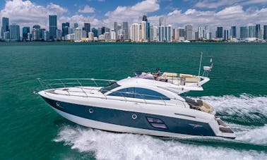 ☀️ Yate a motor de lujo Benetau Fly Bridge de 49 pies en South Beach, Florida