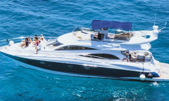 Sunseeker Manhattan 60’ Motor Yacht Charter in Cancún, Isla Mujeres