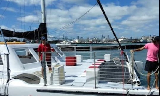 Catamaran Party Boat up to 49 people. Includes: 1-Captain, 2-Mates