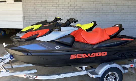 Diversão de jet ski em Mountain Island Lake ao sol!! 2024 Sea Doo!!!!!