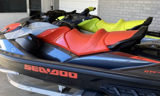 Diversão de jet ski em Mountain Island Lake ao sol!! 2024 Sea Doo!!!!!