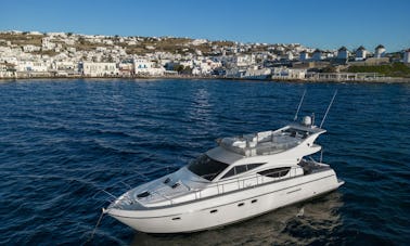 ¡Ferretti 46 Charter en Mykonos y Cícladas!