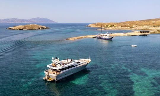 Weekly and Daily Cruises from Mykonos and Cyclades on 27m Akhir Luxury Mega Yacht!
