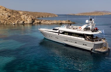 Weekly and Daily Cruises from Mykonos and Cyclades on 27m Akhir Luxury Mega Yacht!