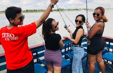 Phnom Penh Fishing Tour on the Mekong River!!