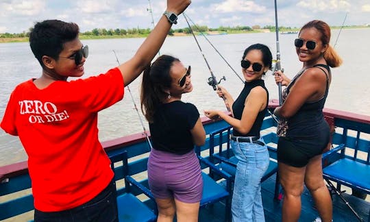 Phnom Penh Fishing Tour on the Mekong River!!
