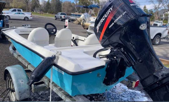 2017 Exhilirator Bass Boat with 50HP MERCURY OUTBOARD MOTOR.