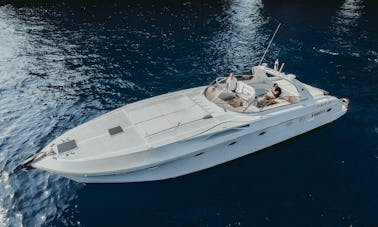 Iate a motor Rizzardi 50 de primeira linha para alugar em Sorrento, Amalfi, Positano e Capri.