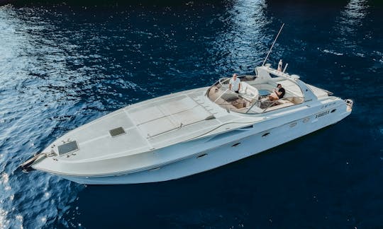 Rizzardi 50 topline Motor Yacht for rent in Sorrento, Amalfi, Positano and Capri.