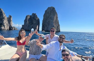 Explore Capri and the Amalfi coast on 38' Gozzo Apreamare Yacht!