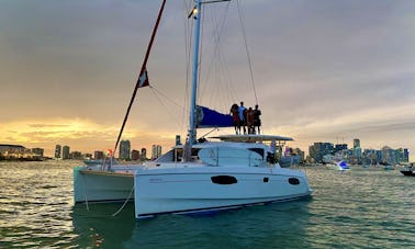 Catamarã de luxo localizado no centro de Miami