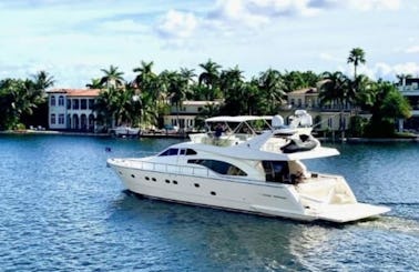 Beautiful 74' Luxury Yacht Rental Spacious Platform