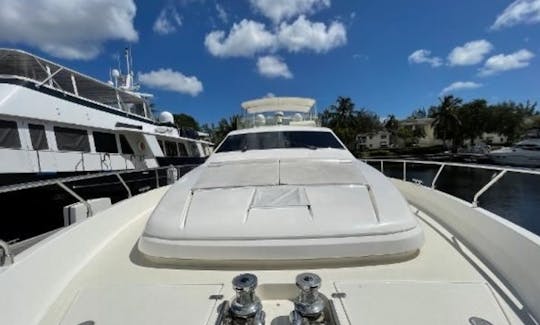 Beautiful 74' Luxury Yacht Rental Spacious Platform