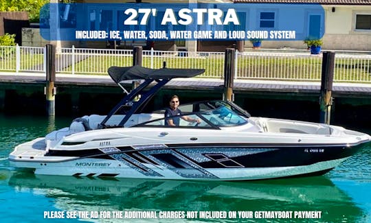 ⚓Everything you need for this Experience⚓|🚩 27ft Astra Motor Yacht Rental in Miami Beach, Florida🚩