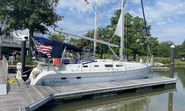 Sail out of Middle River onboard Hunter 41 AC Sailboat!!