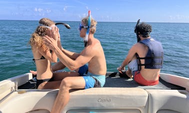 23' Rinker Boat, Tubing & Snorkel day in Boca Raton, Florida