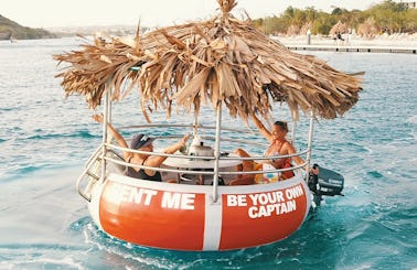 Tiki BBQ Donut Boat Curacao Spanish Waters (Be your own Captain)