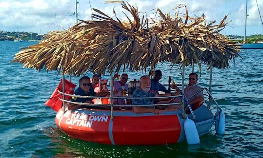 TikiBoat Extra-Large : $295,- per boat for 4 hours (Max 10 persons or 1000 kgs)