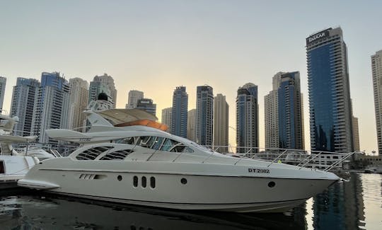 The Azimut 55' Motor Yacht Rental in Dubai, United Arab Emirates