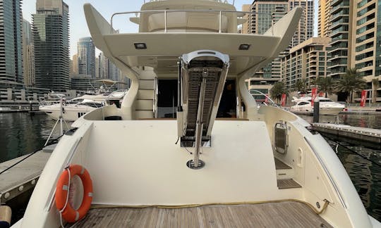 The Azimut 55' Motor Yacht Rental in Dubai, United Arab Emirates