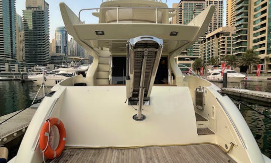 The Azimut 55' Motor Yacht Rental in Dubai, United Arab Emirates