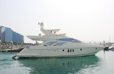 The Azimut 55' Motor Yacht Rental in Dubai, United Arab Emirates