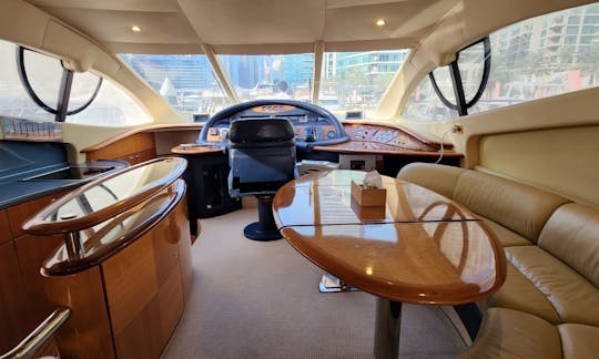 The Azimut 55' Motor Yacht Rental in Dubai, United Arab Emirates