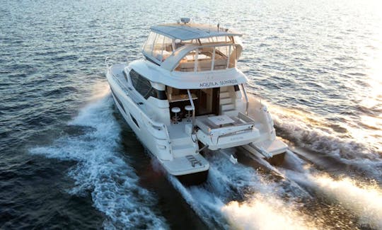 ''Godspeed'' Aquila 44 Power Catamaran Rental in West Palm Beach, Florida