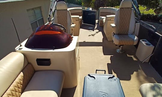 24ft Pontoon with Subwing and YETI-style coolers for Shell Key, cruising, fishing and more!