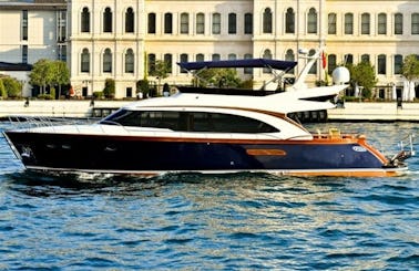 66ft Power Mega Yacht Charter for 25 people in Istanbul, Turkey! B15