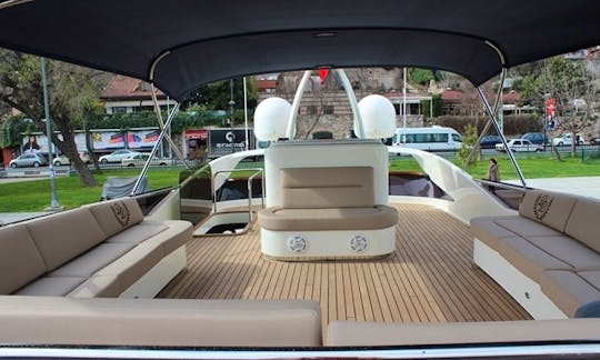 66ft Power Mega Yacht Charter for 25 people in Istanbul, Turkey! B15