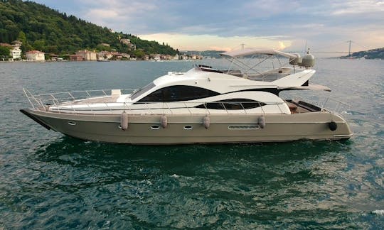 Amazing 68ft Motor Yacht Charter for 12 people in İstanbul, Turkey! B21