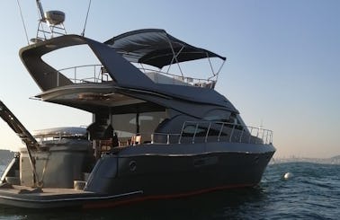 60ft Motor Yacht Charter for 12 people B17 in  İstanbul, Turkey