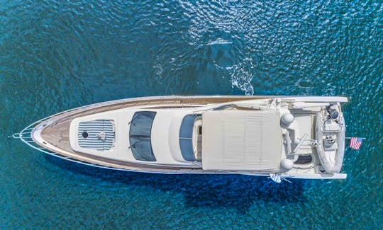 Luxury Experience with AZIMUT 80ft 2008 Power Mega Yacht in Cruz de Huanacaxtle, Nayarit