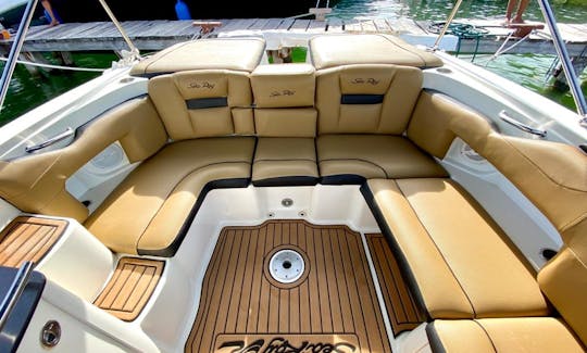 Sea Ray SLX 270 Deck Boat for 8 ppl including floating mat in Cancún, Quintana Roo