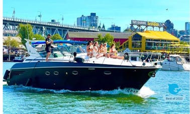 Downtown Vancouver on a Trojan Luxury 50ft Yacht!