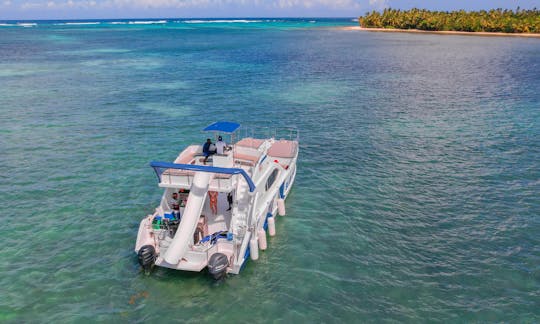 🎊🎈🛥🔥VIP LUXURY CATAMARAN FOR FAMILY TRIP in Punta Cana🛥️🎉🎶🍻RENTED BY THE OWNER.