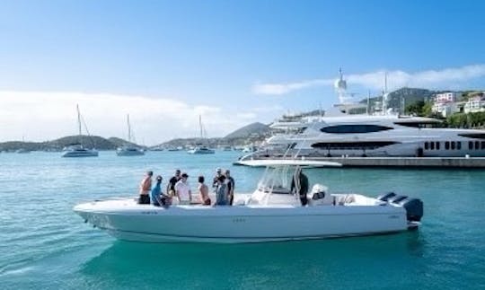 37ft Intrepid Center Console Boat for 12 People in St. Thomas, U.S. Virgin Islands