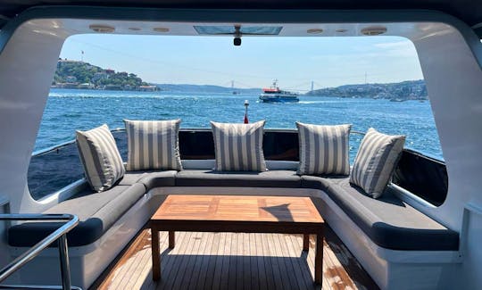 63ft Exclusive Motoryat Charter for amazing Excursions in İstanbul, Turkey!B24!