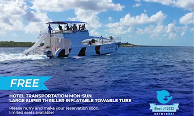 All Included DOLLY🎉Best 2021-2022 Awards Private Catamaran Coast of Punta Cana!