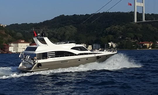 Book 63ft PN Power Mega Yacht with flybridge in Istanbul, Turkey! B29