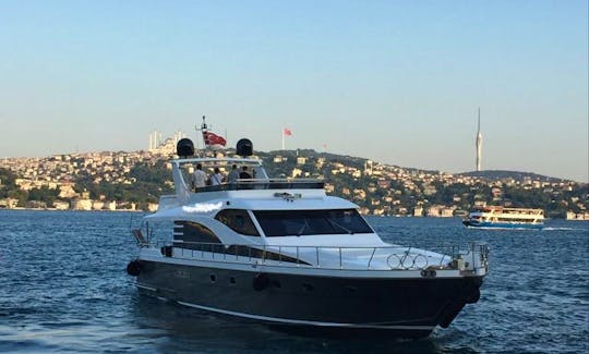 Book the 20 person 63ft PN Power Mega Yacht with flybridge in Istanbul, Turkey! B29