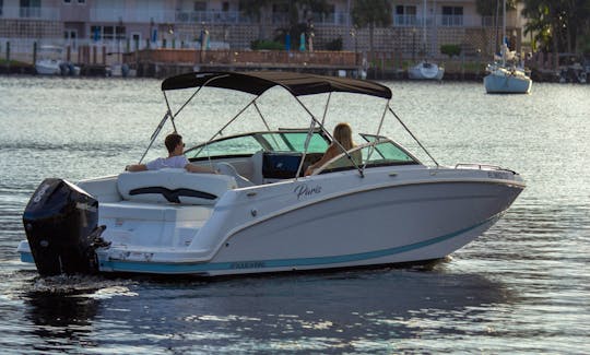 2022 Four Winns 24ft Bowrider with a restroom onboard