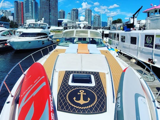 The best boating day awaits you on our luxurious 53-foot yacht in Vancouver