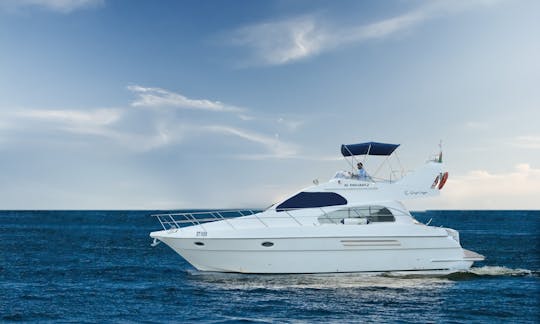 Promenade en yacht à moteur de luxe dans la marina de Dubaï