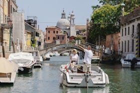 Venice Hidden Canals on electric boat