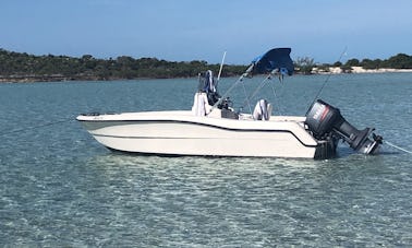 Go Diving, Snorkeling or Sightseeing in Exuma on a 20' Quest Center Console 