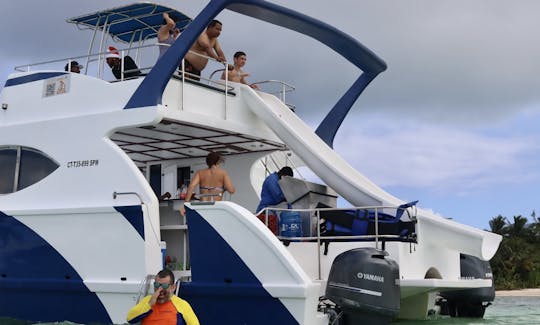 🤩 BATEAU DE LUXE POUR UNE ENTERREMENT DE VIE DE JEUNE FILLE OU UNE FÊTE D'ANNIVERSAIRE VIP PRIVÉE sur la plage de Sosua.