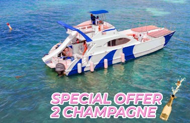 ALL INCLUDED🤩SPICE RENTS HER PRIVATE CATAMARAN FOR Bachelorette, Brunch Birthday On Board Luxury Catamaran In Punta Cana🎉🛥️🎶🎊🍻