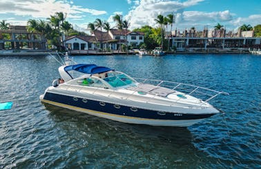 ''Debt'' Fair Line Targa Motor Yacht Rental in Fort Lauderdale, Florida